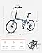 VIRIBUS Folding Bike for Adults, 20 inch Foldable Bike 7 Speed, Lightweight Compact Portable Collapsible Bicycle for Adult Men Women Seniors City Commuters, 90% Pre-Assembled, Fold Up Bikes