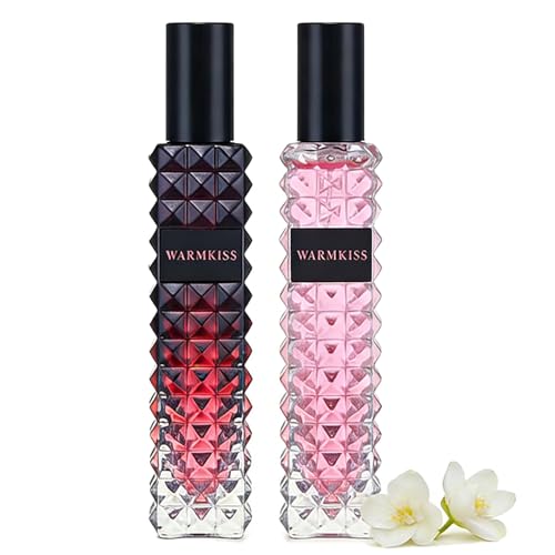 Agua de rosas y jazmín, perfume de vainilla y kiwi, práctico mini perfume, ideal para viajes, frasco de cristal de alta calidad, 30 ml