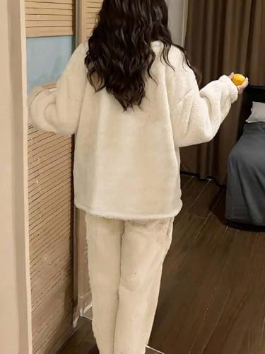 Image of KOTTY Women's Winter Lounge Set | Ultra-Soft Cozy Two-Piece Fleece Outfit for Stylish Warmth