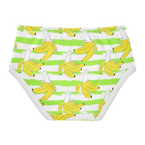 Joisal Yellow Bananas White Lime Green Cute Panties Girl Toddler Underwear Floral Cotton Aesthetic Briefs Kids Undies 2t2
