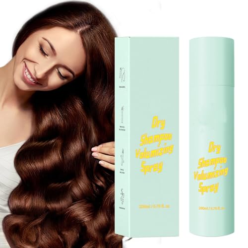 Champú en spray para el cuidado del cabello, fresco hasta 24 horas, absorbe el aceite en el cabello entre lavados, tecnología de liberación de fragancia de larga duración, 200 ml HzN737 (verde, 200