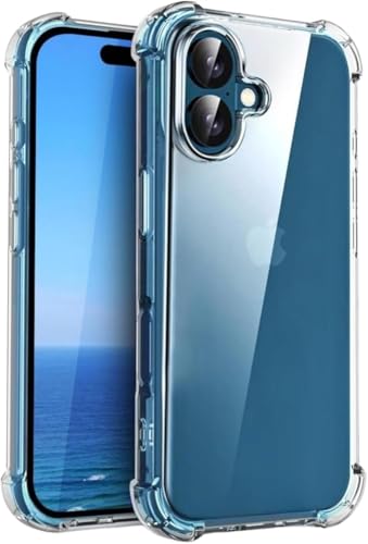 Capinha iPhone 16 Transparente Premium | Silicone Antichoque e Anti-Amarelamento
