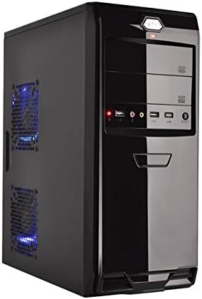 IM253U5 ATX Mid Tower Computer Case with Ul Certified 500W Power Supply, Black