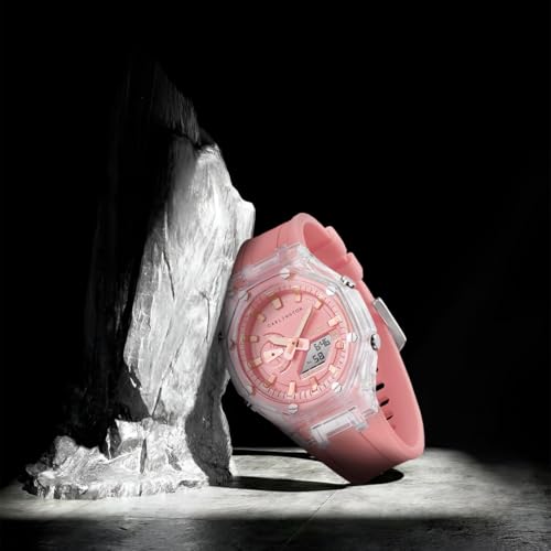 Image of Carlington Velocity Series Analog-Digital Sports Watches for Women and Girls with Alarm, Stopwatch, Backlit Display, Dualtime, Silicone Rubber Strap, Water & Shock Resiatant - CT 8088