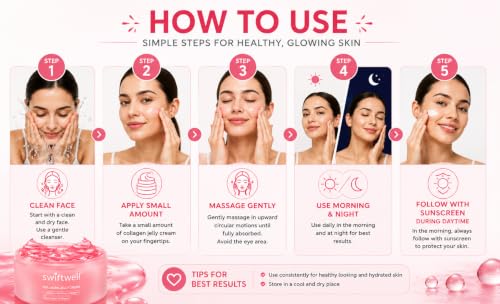 Image of Collagen Jelly Cream Face Moisturizer with Hydrolyzed & Soluble-110ml