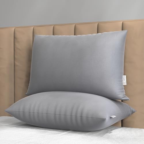 MY ARMOR Height Adjustable Microfiber Pillows Set of 2 for Sleeping - 16'x24' Standard Pillow | 6...