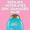 OGX Extra Strength Hydrate & Repair + Argan Oil of Morocco Conditioner for Dry, Damaged Hair, Cold-Pressed Argan Oil to Moisturize Hair, Paraben-Free, Sulfate-Free Surfactants, 13 Fl Oz
