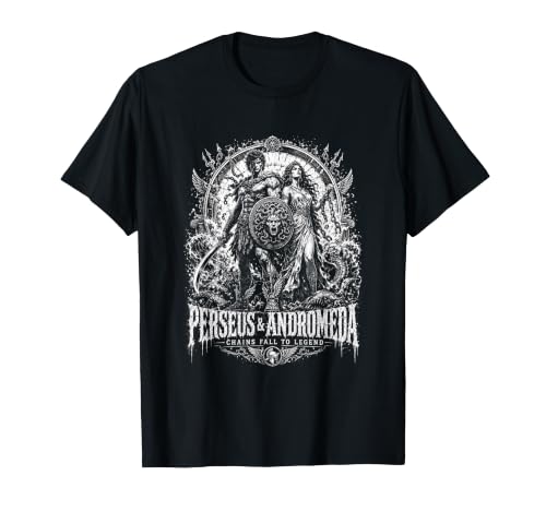 Las Cadenas de Perseo y Andrómeda Caen Ante la Leyenda mítica Camiseta