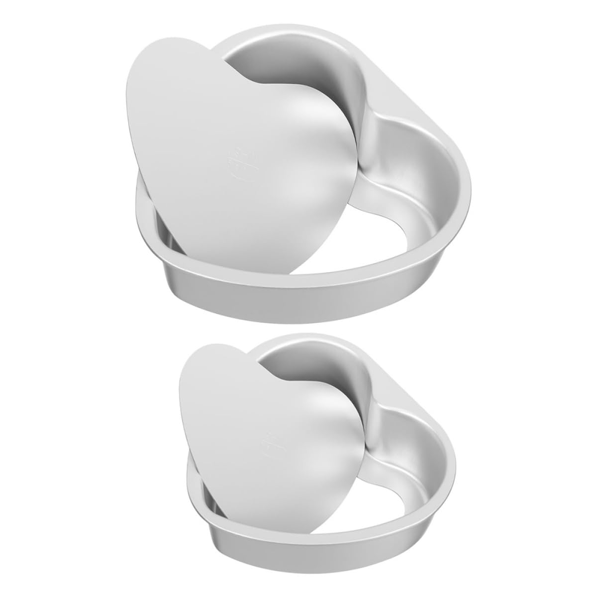 Alipis 10 Piezas Molde De Pastel De Corazón Molde Para Pasteles Bandeja De Hornear Bandeja Para Hornear Moldes Para Pasteles En Forma De Corazón Pan De Aleación De Aluminio