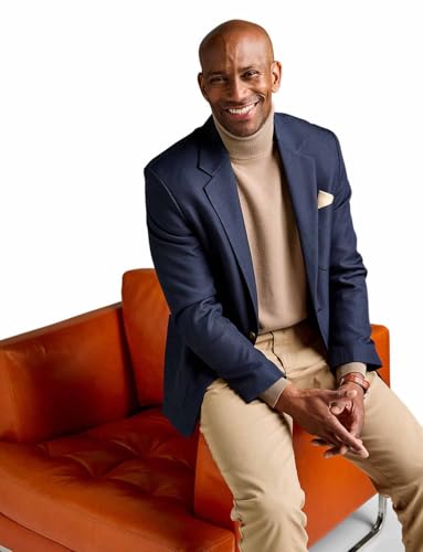 Chums Men's Single-Breasted Classic Oxford Regular Fit Blazer Timeless Elegance Sophisticated Style & Versatile Wardrobe for Formal and Casual Occasions - Image 4