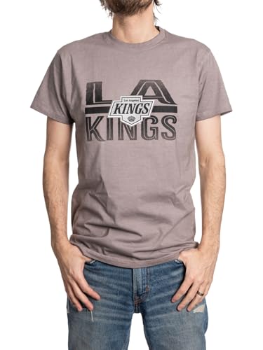Calhoun NHL Surf & Skate Mens Ice Dyed Short Sleeve Crewneck T-Shirt (LA Kings Small)