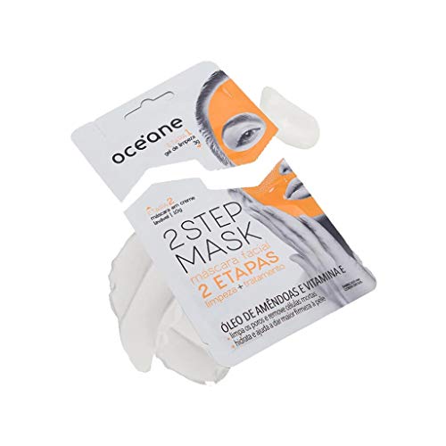 Máscara Facial 2 Etapas Dual-Step Mask Amêndoa, Océane, Branco