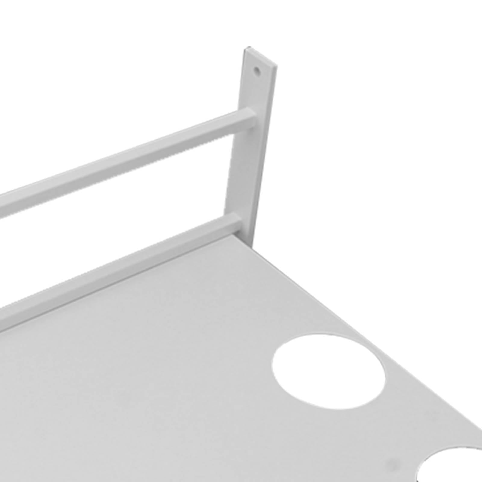 Syrisora ​​Mensola per Proiettore a Parete Mensola per Proiettore Galleggiante in Alluminio per Router TV Box Lettore Dvd Cable Box (Bianco)