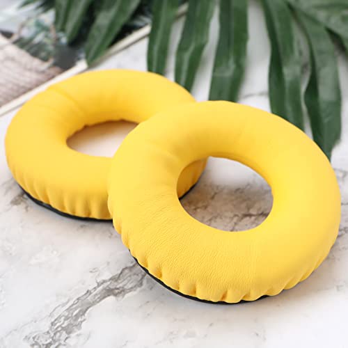 1 par de almohadillas para auriculares compatibles con Sennheiser HD25, HD25-II, HD25SP, HD25SP-II, repuesto de cuero y espuma, color amarillo miniatura 5