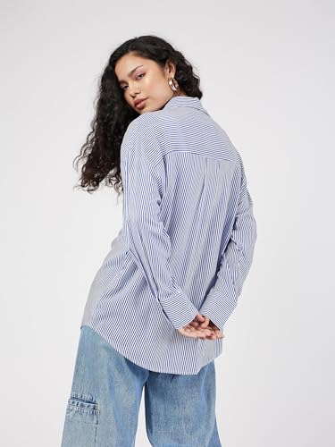 Image of Sassafras Women Polka Dot Oversize Shirt