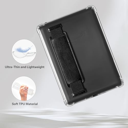 Image of CoBak 7 inch Clear Case, not for iPad (A0723) | Lightweight, Scratch-Proof Silicone Back Cover with Hand Strap