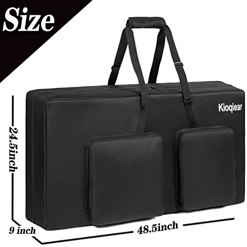 Kioqiear Padded Cornhole Carrying Case For 4' X 2' Regulation Size Board,Heavy Duty Cornhole Board Bag With Extra Pockets And Adjustable Shoulder Strap. (Blk) #TOP3