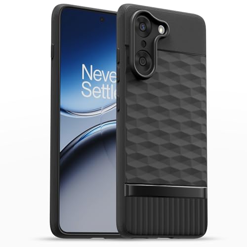 Image of Pikkme Back Cover for Oneplus Nord CE 5 5G Camera Protection 3D Hexa Cube Design Silicone Protective Bumper Case (Black)