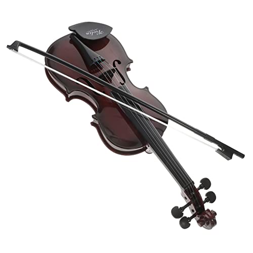 HOMSFOU Violín De Juguete Niño Instrumento De Música Violín Artificial Ukelele De Juguete Adorno De Violín Estatua De Violín Regalo De Amante del Violín Adornos De Mesa De Violín Guitarra