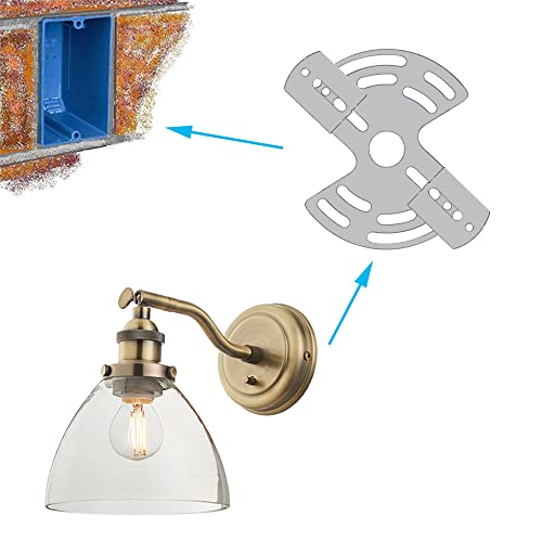 Barre transversale réglable support de lampe de plafond plaque de fixation - 3