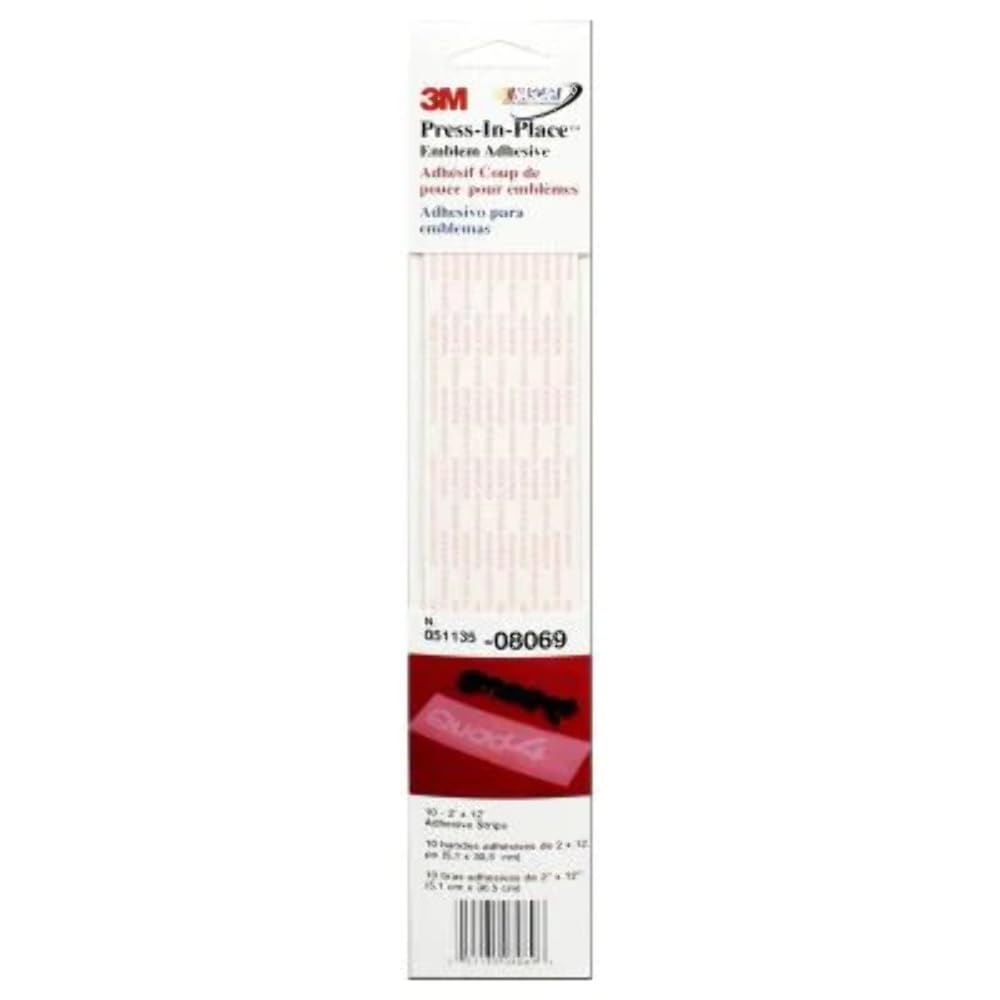 Amazon.com: 3M 8069 2 Inch x 12 Inch Emblem Adhesive-Press-N-Place 