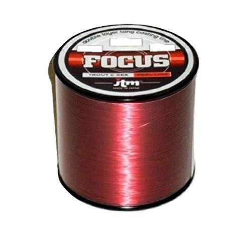 Fil JTM Focus Red O 0,40 mm nylon robuste de 16,9 kg pour gros poissons