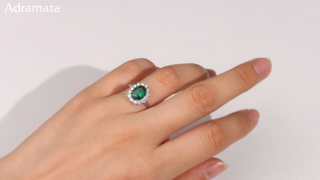 EAMTI Wrap Regolabile 925 Argento Sterling simulato Pietra