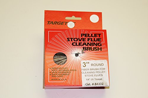 Pellet Stove/Fireplace Vent Flue Cleaning Kit - 1-3\'\" Brush + 1-4\' Rod