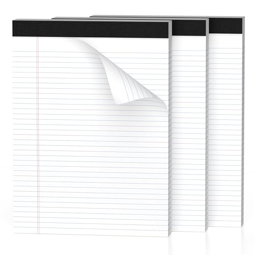 Weißen Notizblock A4 Kollegium Regiert Legal Block, 3 Stück...