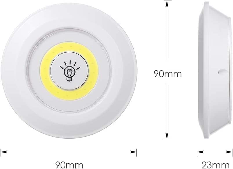 VIVALUXE Kablosuz LED Dokunmatik Işık Seti (3’lü), Uzaktan Kumandalı, Beyaz Işık, Ayarlanabilir Parlaklık, Zamanlayıcılı, Pil ile Çalışan Dolap ve Mutfak Altı Aydınlatma
