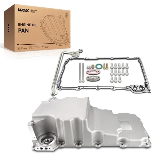 Image of KAX 302-2 81073 Sump Engine Oil Pan Kit Compatible with Select Models, Transmission Pan With Drain Plug, Gasket And Bolts, 7817TOP003KUS