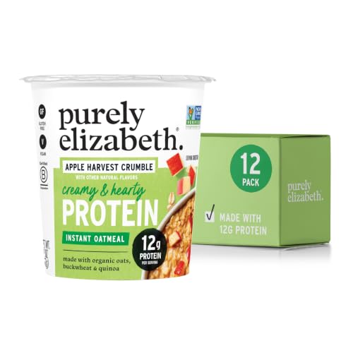 Image of Purely Elizabeth Protein Instant Oatmeal, Apple Harvest Crumble, 2oz Cups