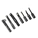 7 PCS Cemented Carbide Boring Bar Set F1 18, 18mm Round Shank Indexable Machine Tool Holder Kit for Industrial Lathe and Milling Operate