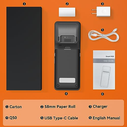image for Alacrity Mobile POS PDA Terminal, Android 13 SoftPay,1D 2D Scan Module