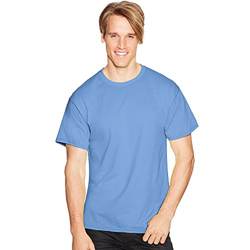 Hanes Comfortblend Ecosmart Crewneck Men's T-Shirt, Carolina Blue, L #TOP3