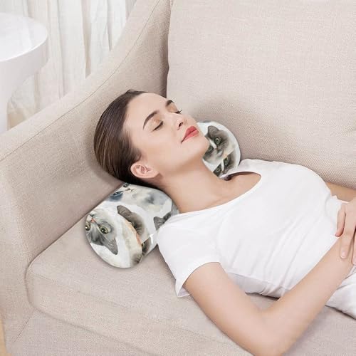 Almohada cilindro de espuma viscoelástica 17 pulg miniatura 5