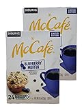 McCafe Blueberry Muffin Limited Edition Coffee K Cups - Pack of 2 Boxes - 24 K Cup Pods Per Box - 48