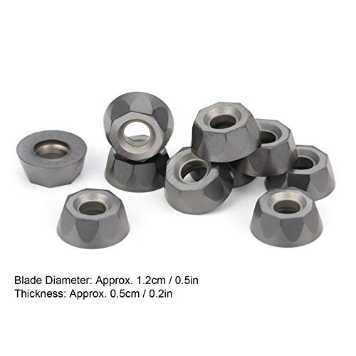 Inserto de carburo para torno CNC RPMT1204M0EJS LF6018, pack 10 piezas miniatura 3