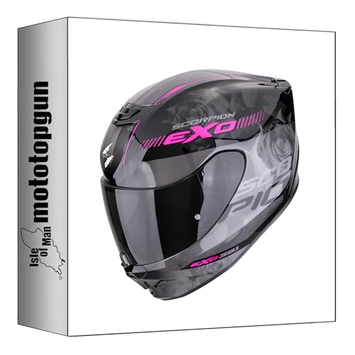 Casque intégral moto Scorpion EXO-391 AVA noir rose taille L mototopgun