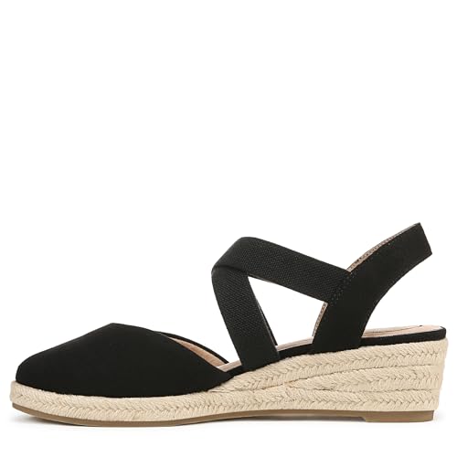 LifeStride Women's Kimball Espadrille Wedge Sandal, Black Canvas, 8 by LifeStride - Image 9