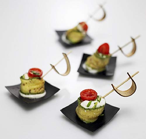 PIATTINO BAMBOO QUADRO 6cm x 6cm confezione 12