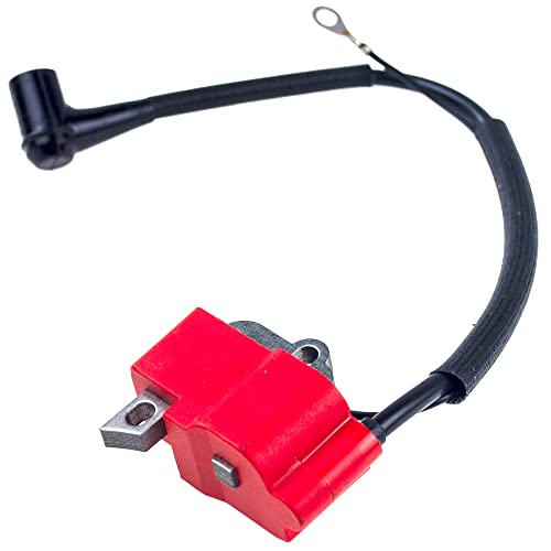 Realman 181143200 181143203 181143204 (rouge) Bobine d'allumage pour tronçonneuse Dolmar PS-460 PS-460D PS-500 PS-500D PS-510 PS-4600S PS-5000 PS-5000D 00H...