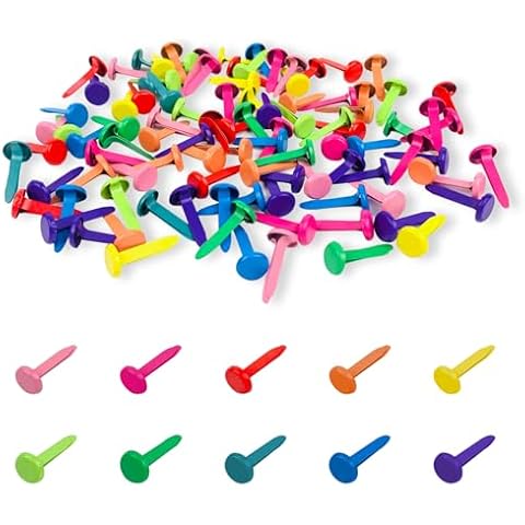 Newkita 100 PCS Brass Fasteners Cover