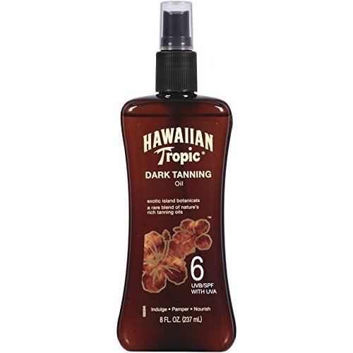 Hawaiian Tropic Dark Tanning Oil Spf6 Pump (3 Pack) Amazon.in Beauty