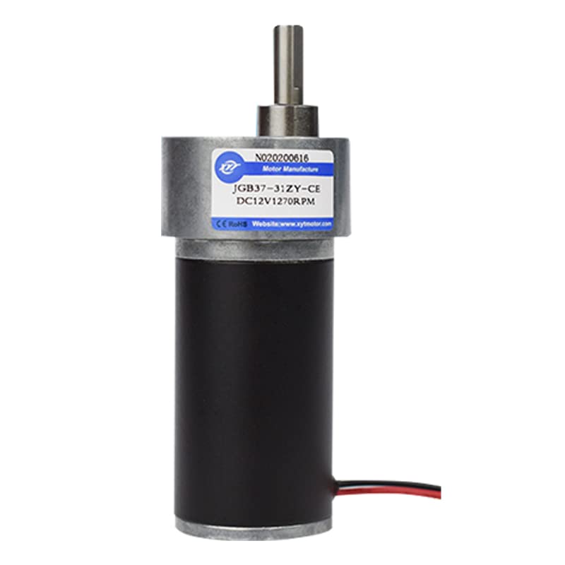 Davitu DC Motor - 37-31ZY Miniature Tubular Permanent Magnet DC Gear Motor 12V 24V High Power Torque Speed Adjustable Motor Gift Bracket For DIY - (Speed(RPM): 90rpm, Voltage(V): 24V)