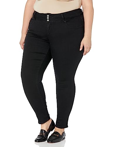 Royalty For Me Womens Women's Plus Size Wannabettabutt 3 Button Lycra Sustainable JeanJeans