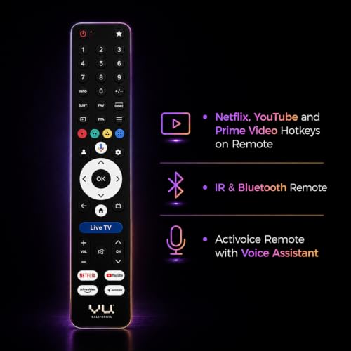 Image of Vu California 108cm (43 inches) GloQLED Smart Google 4K TV VuGLOQLEDDV 2026 | 400Nits Glo Brightness Dolby Vision Picture I Dolby Atmos 30W VuFX Sound