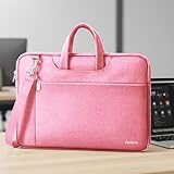 Ferkurn Laptop Bag Case for Women Men, Laptop Sleeve Computer Bag Briefcase with Shoulder Compatible with Macbook Pro/Air, HP Chromebook, XPS, ASUS, Acer, Samsung, Pink, 14 Inch - Image 3