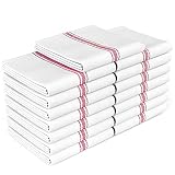 Zeppoli Classic Kitchen Towel - 15 Pack - 14" x 25" - Natural Cotton Kitchen Dish Towel - Reusable C