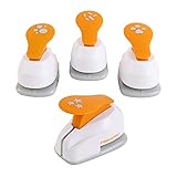 Fiskars Hole Punch Confetti Maker Set (4-Pack) - Stars, Hearts, Circles and Rectangle Shapes - Arts and Crafts Tools